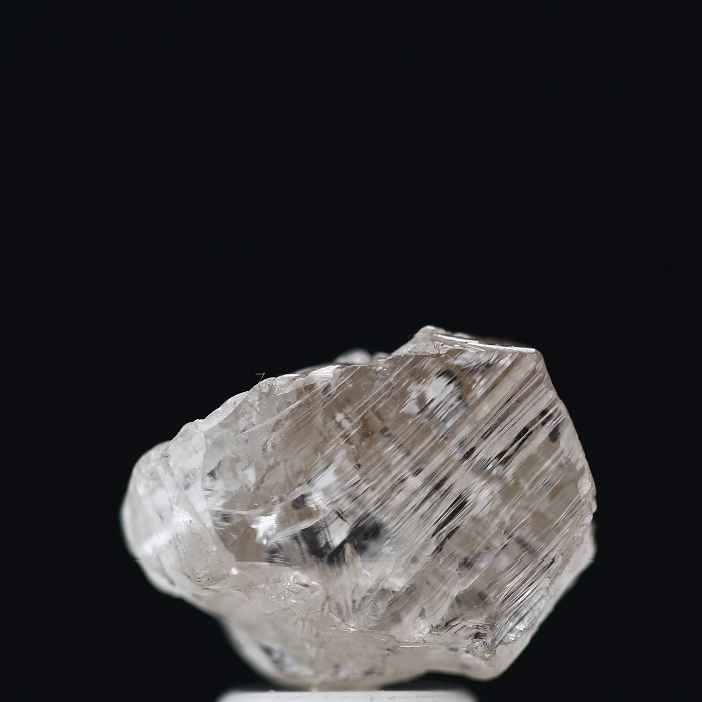 Natural Rough White Crystal Raw White Uncut Diamond 3.10 Carat Design Rough Diamond Engagement Ring